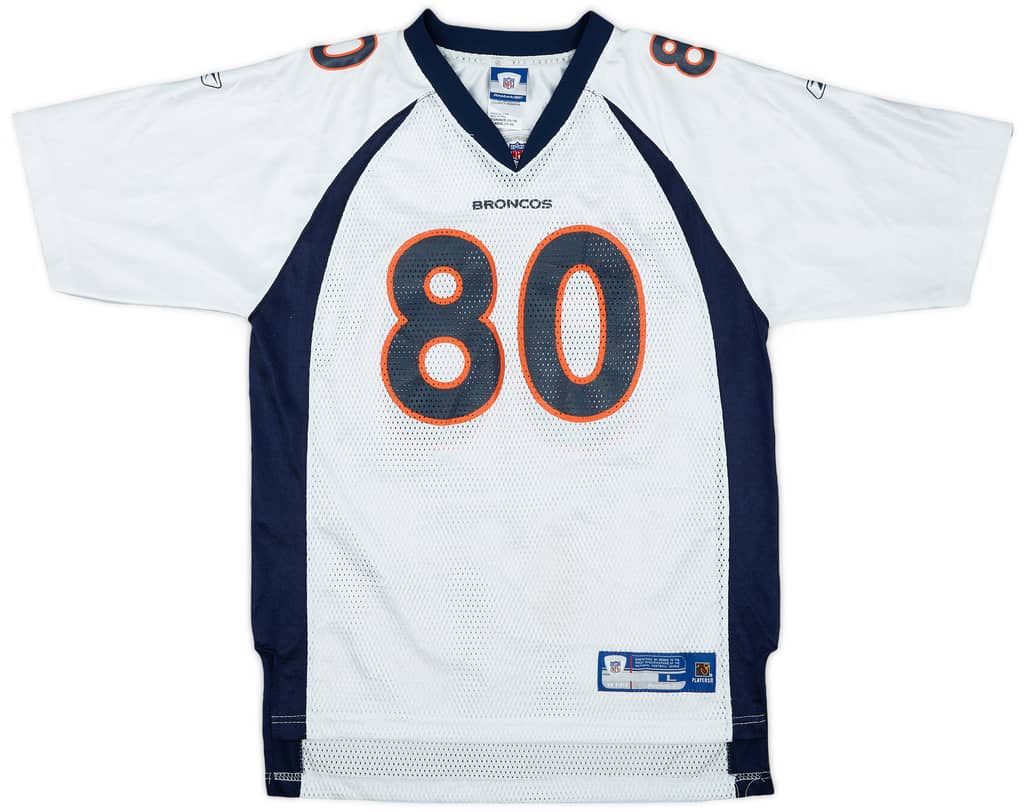 2005-06 Denver Broncos Smith #80 Reebok On Field Away Jersey - 8/10 - (L.Boys)