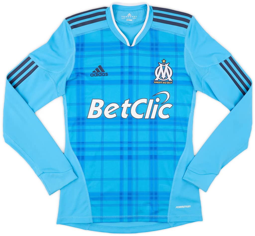 2010-11 Olympique Marseille Authentic Away L/S Shirt - 9/10 - (S)