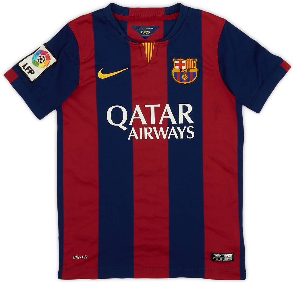 2014-15 Barcelona Home Shirt - 6/10 - (S.Boys)