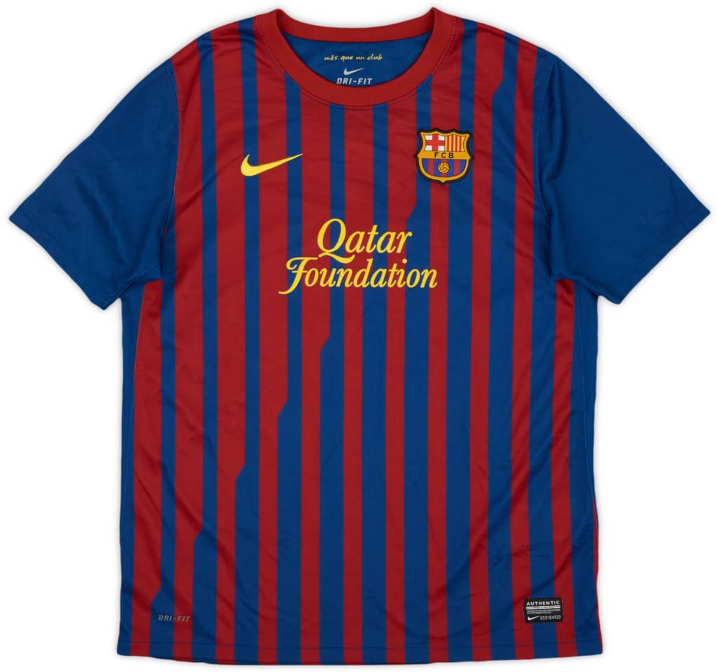 2011-12 Barcelona Home Shirt - 8/10 - (XL.Boys)