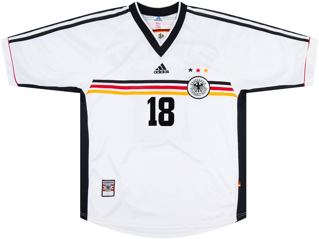 1998-00 Germany Home Shirt Klinsmann #18