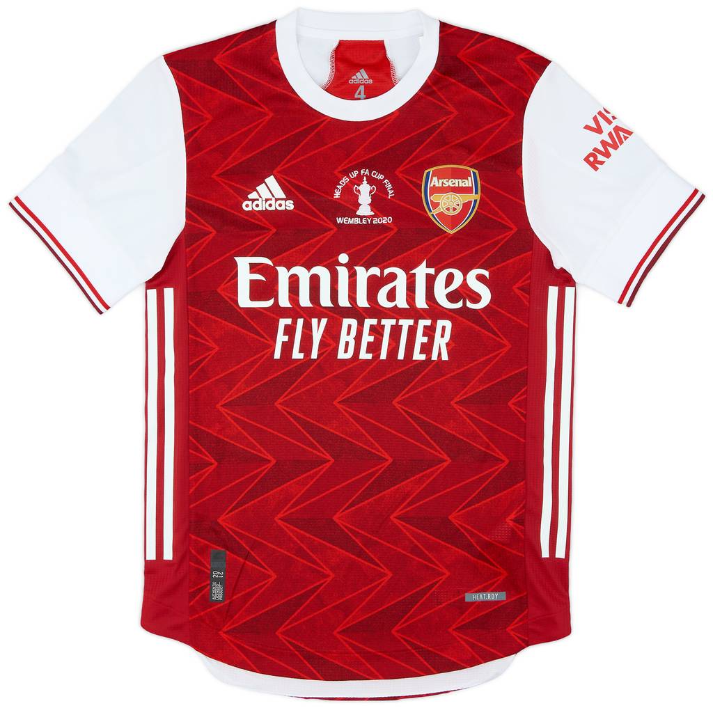 2020 Arsenal Player Issue FA Cup Final Home Shirt