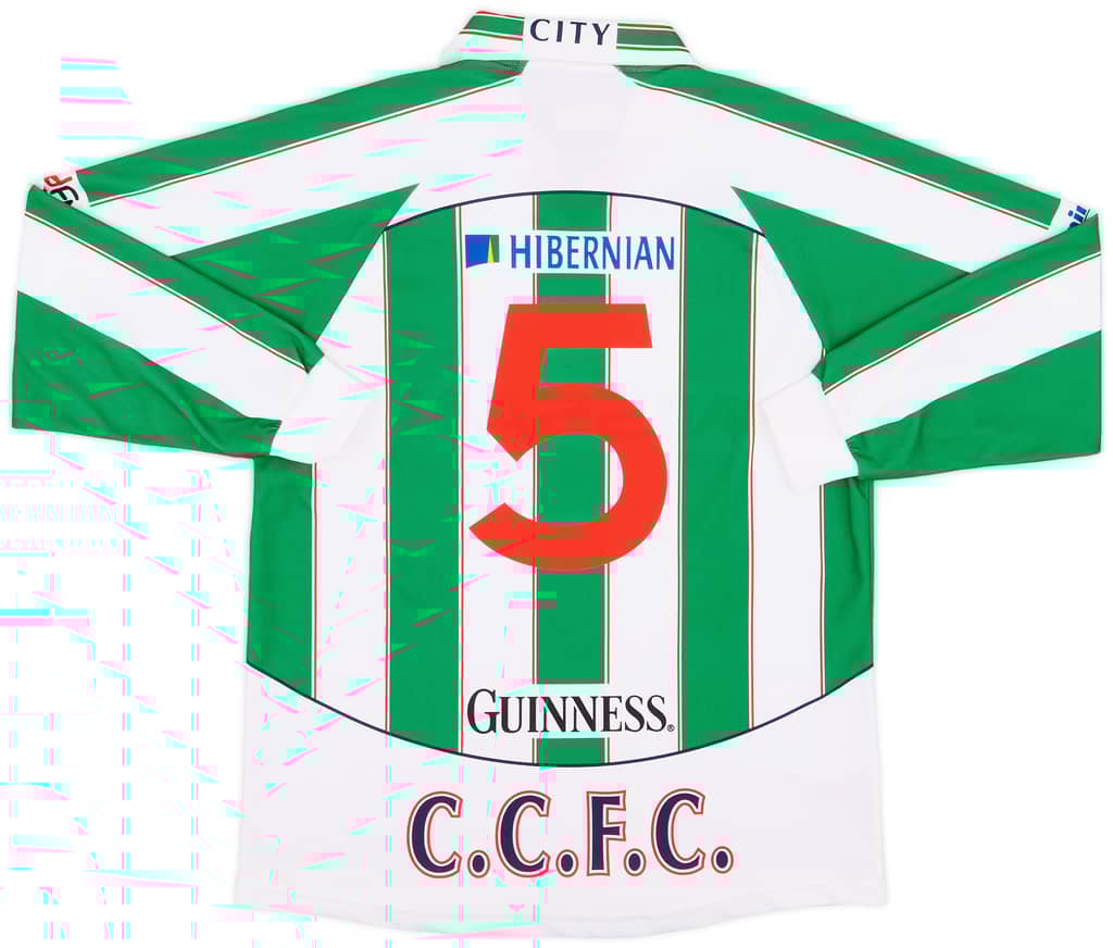 2006 Cork City Player Issue Home L/S Shirt #5
