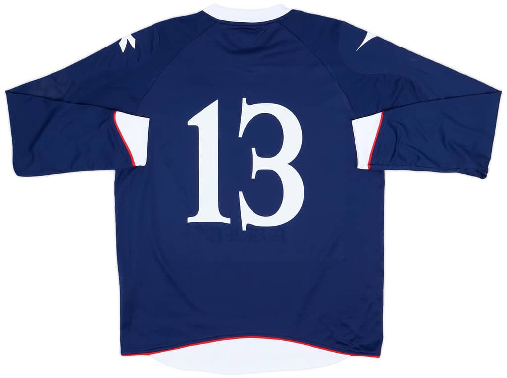 2008-09 Scotland Home L/S Shirt #13 - 8/10 - (XXL)