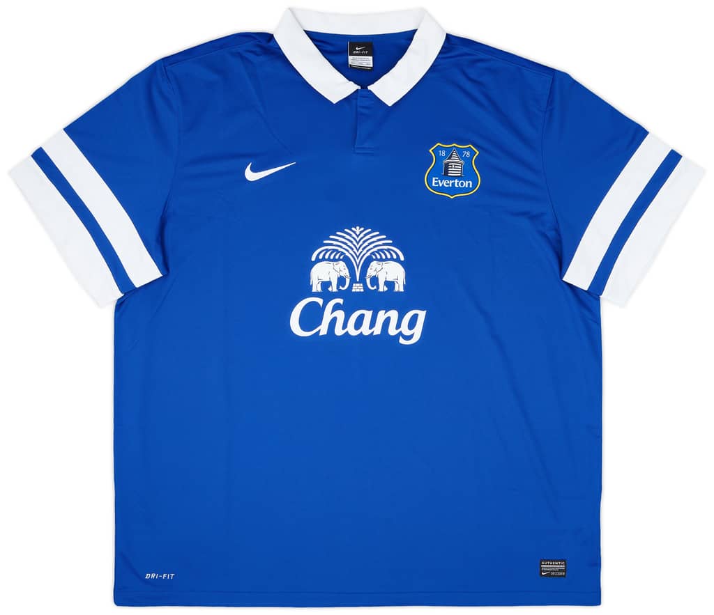 2013-14 Everton Home Shirt Oviedo #8 - 8/10 - (3XL)