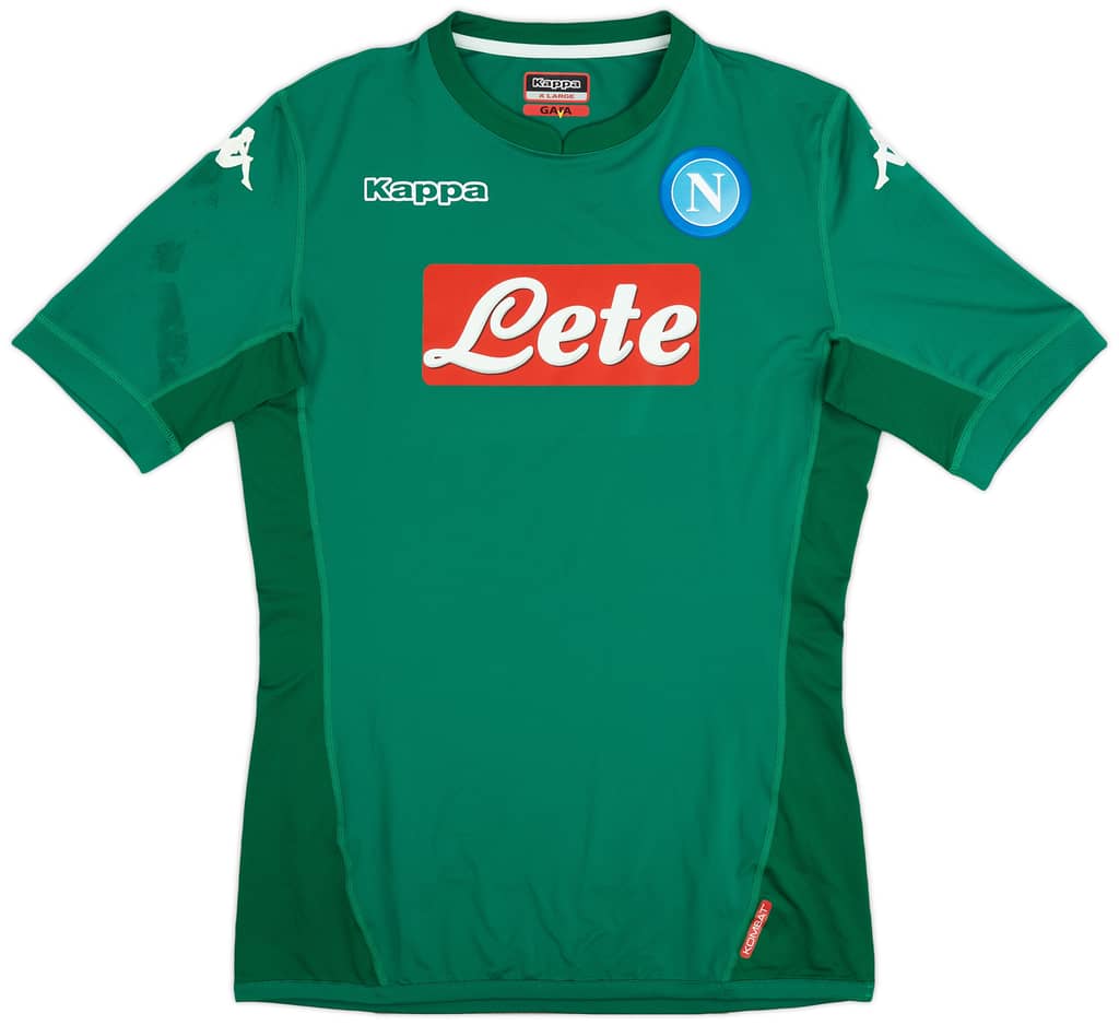 2017-18 Napoli GK Home S/S Shirt - 6/10 - (XL)