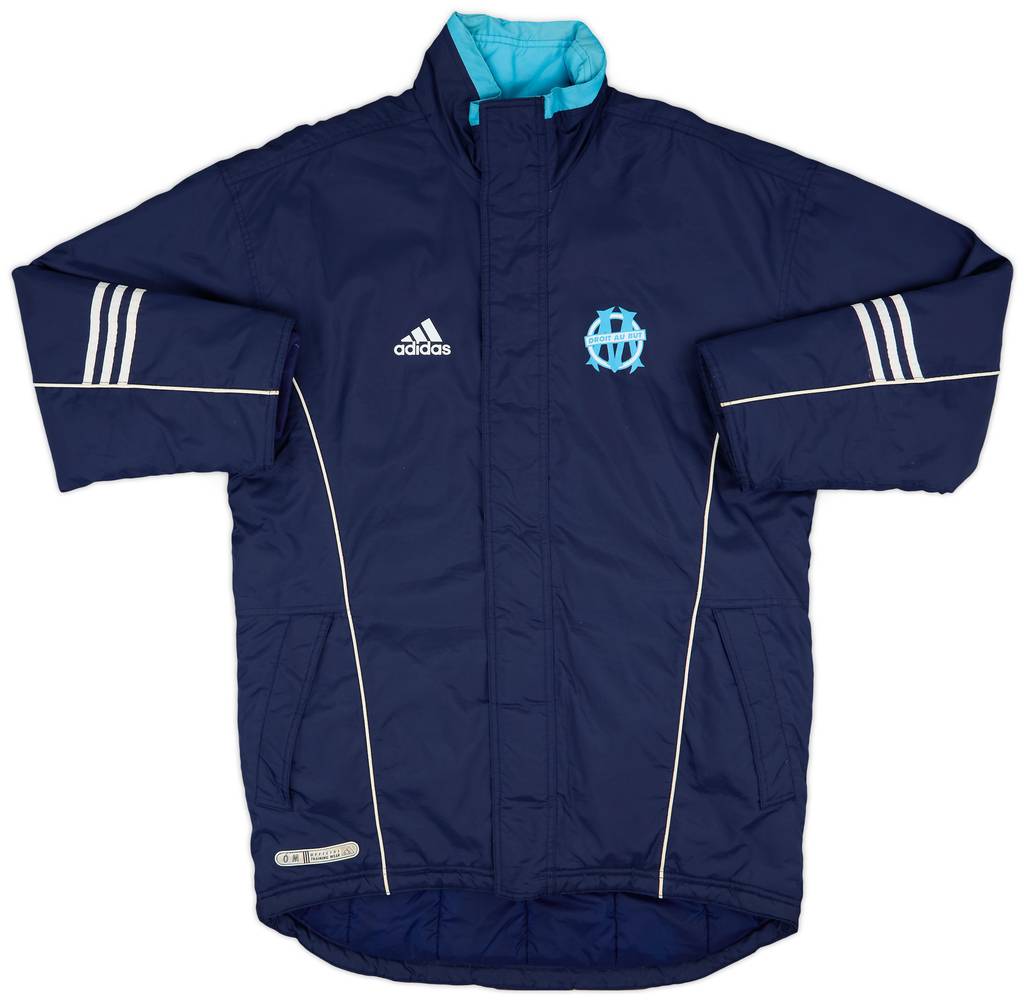 1999-00 Olympique Marseille adidas Bench Coat - 8/10 - (M)