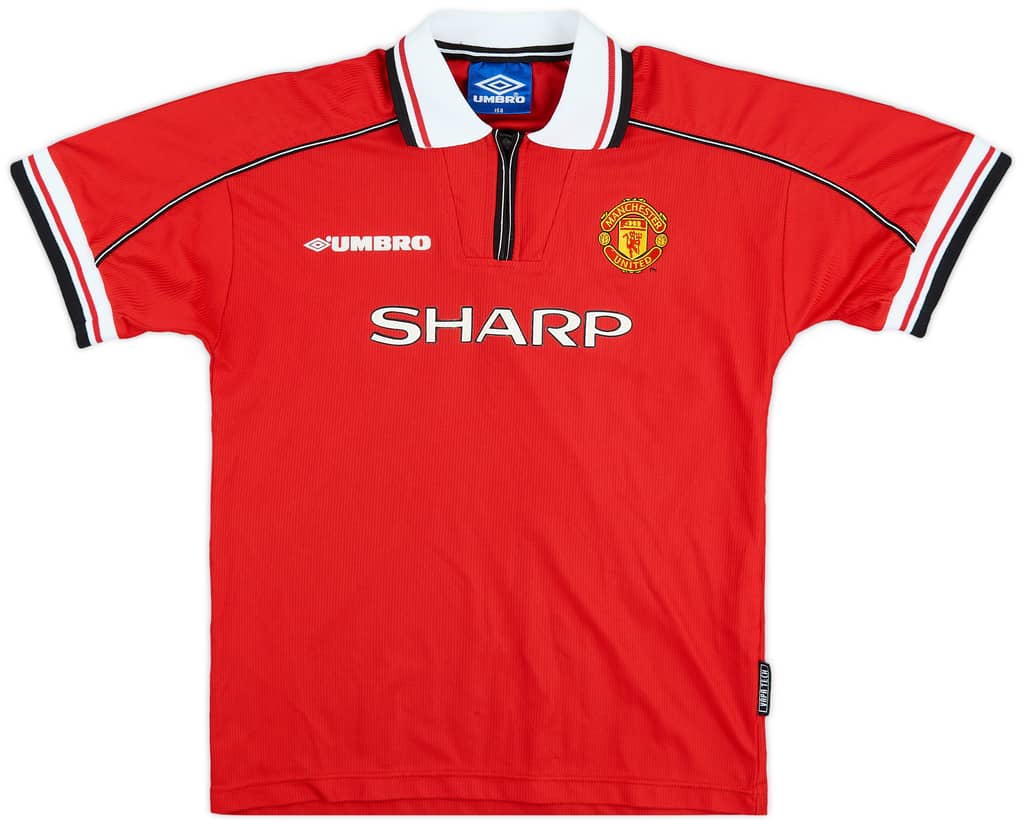 1998-00 Manchester United Home Shirt - 9/10 - (L.Boys)