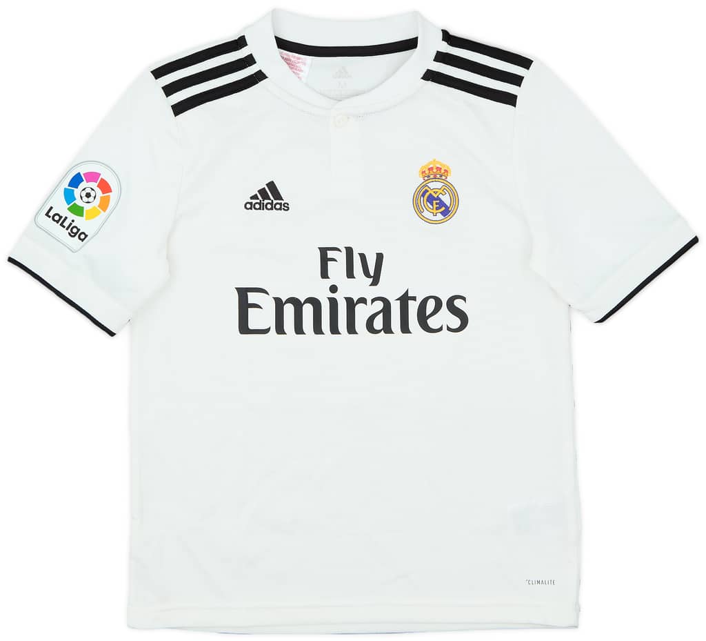 2018-19 Real Madrid Home Shirt - 8/10 - (M.Boys)