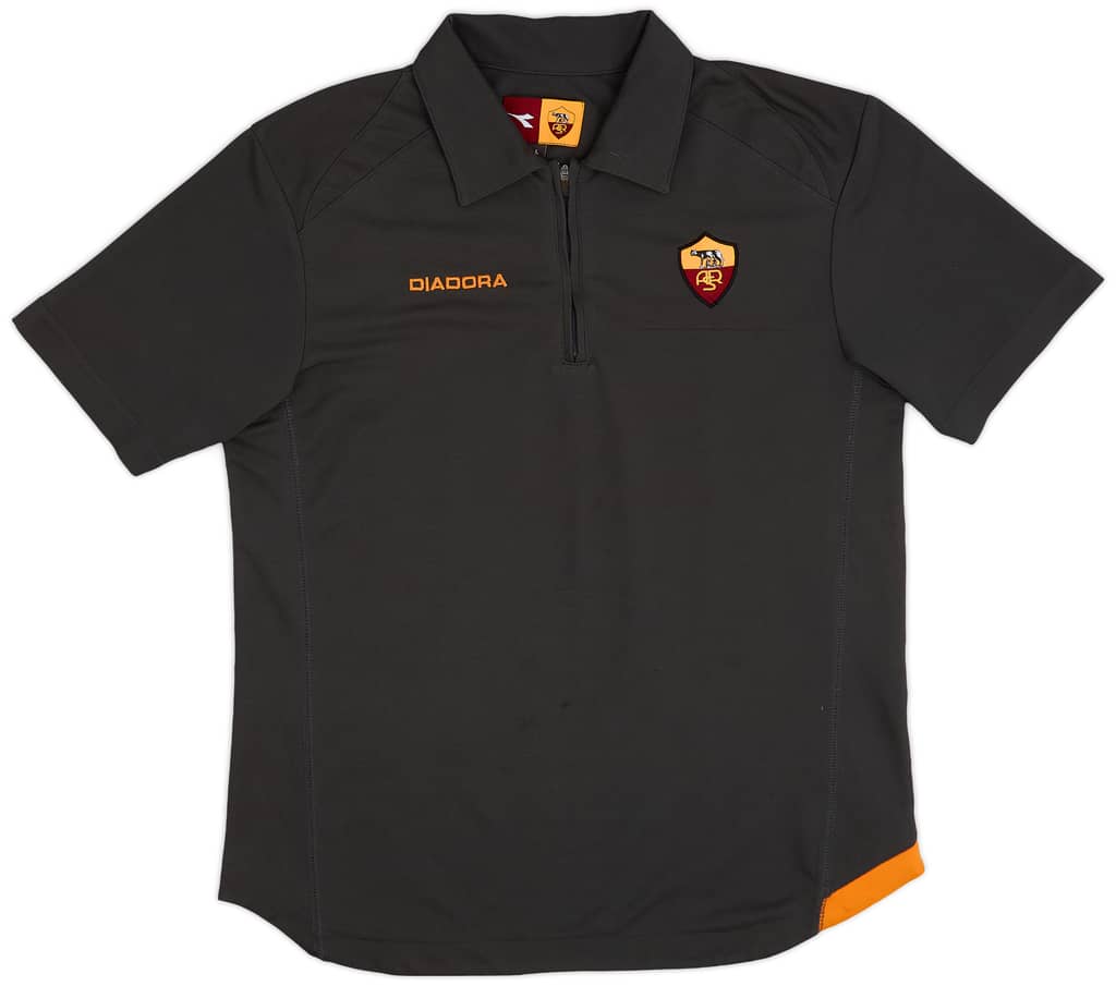 2005-06 Roma Diadora 1/4 Zip Polo - 6/10 - (L)