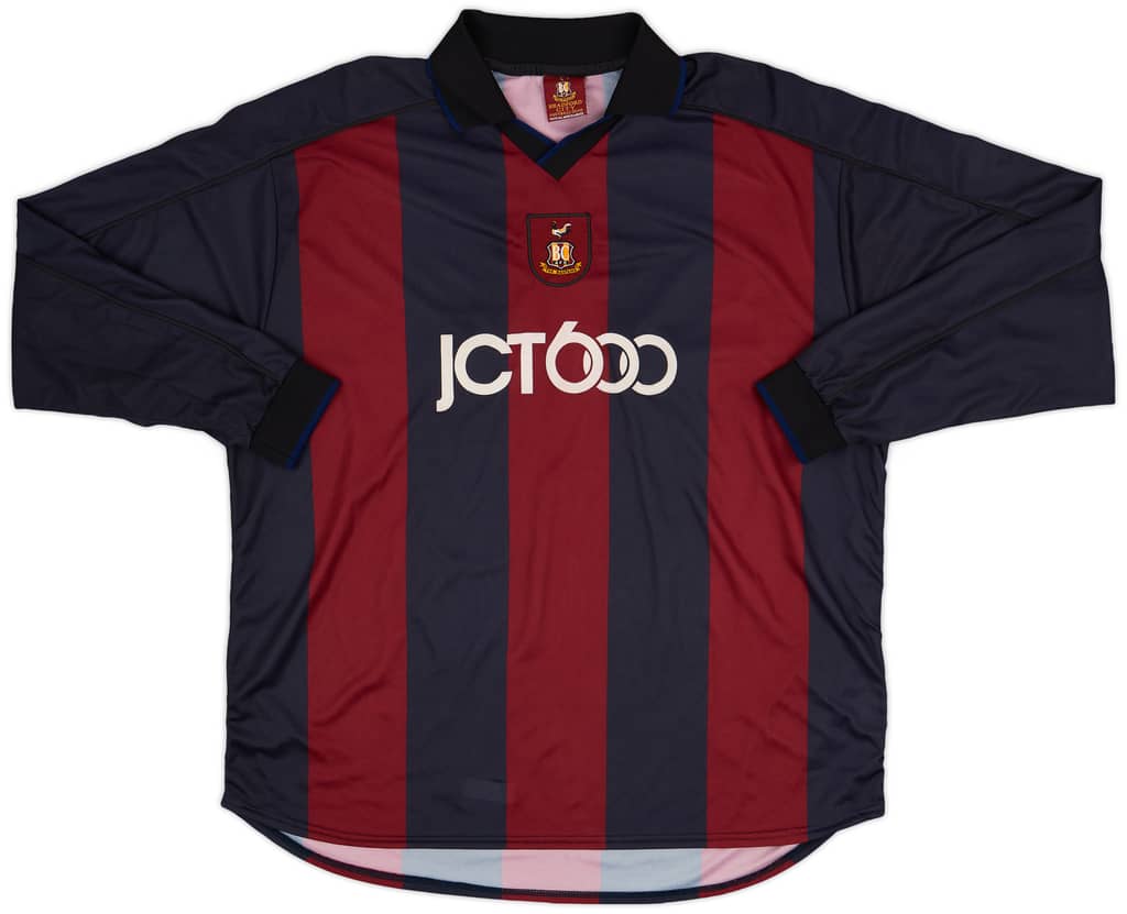 2001-03 Bradford City Away L/S Shirt - 9/10 - (XXL)