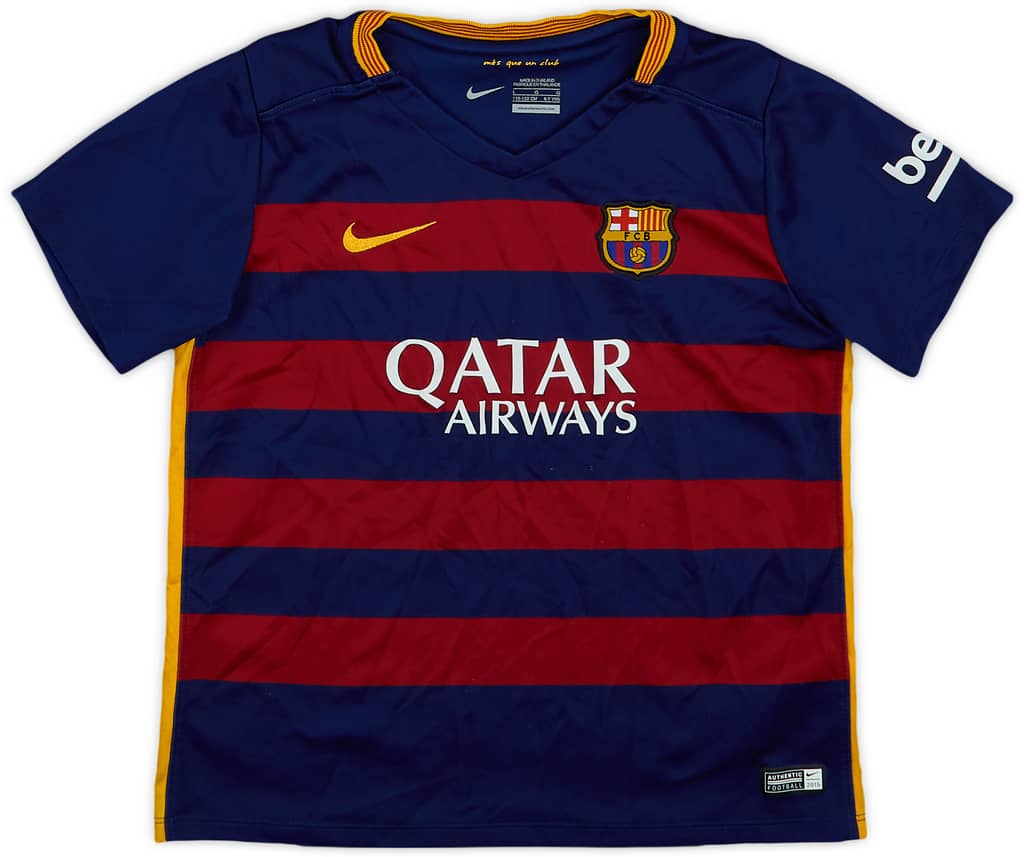 2015-16 Barcelona Home Shirt - 7/10 - (S.Boys)