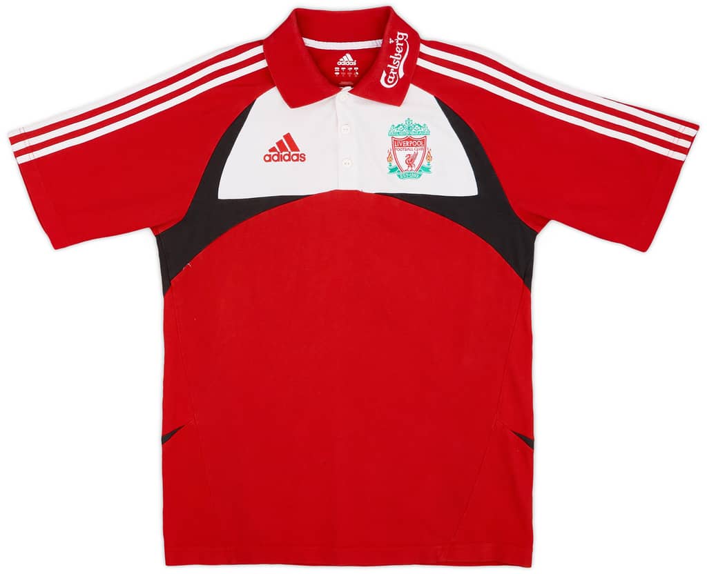 2007-08 Liverpool adidas Polo Shirt - 7/10 - (S)