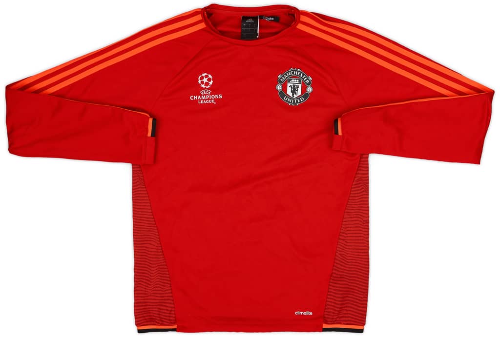 2015-16 Manchester United adidas CL Sweat Top - 9/10 - (S)