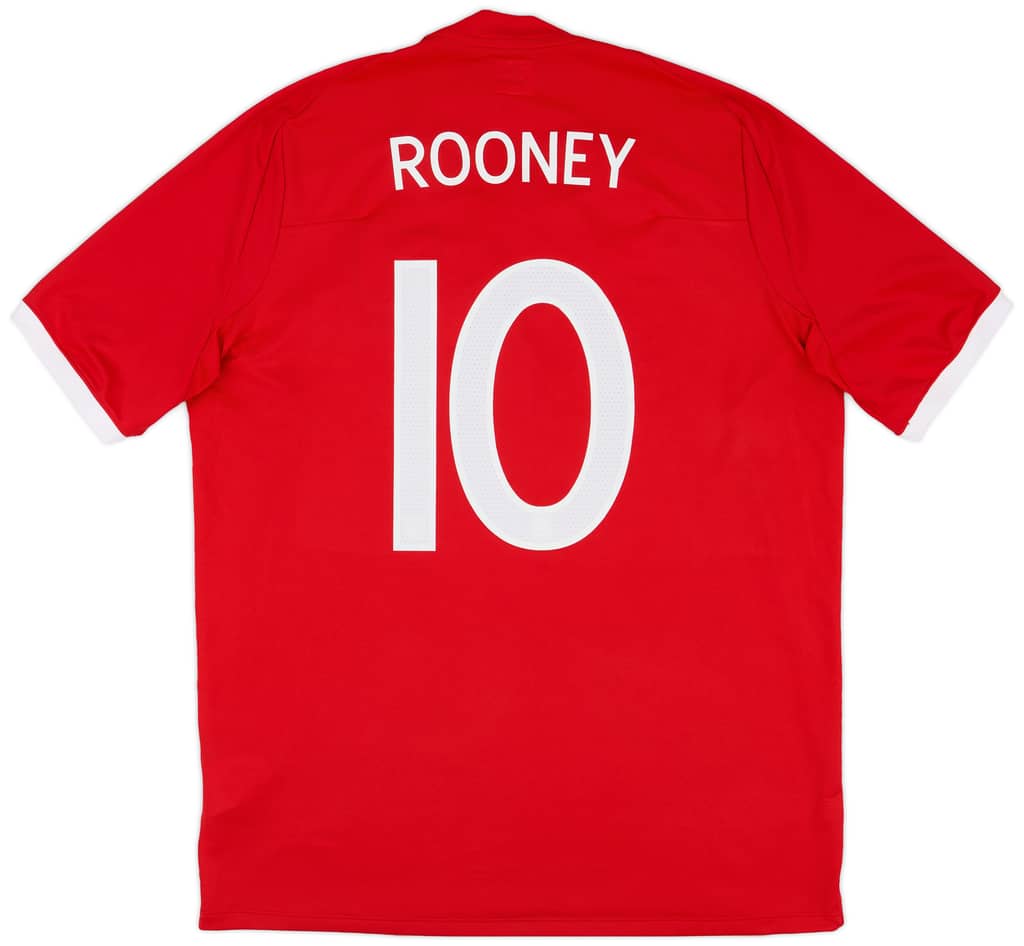 2010-11 England Away Shirt Rooney #10 - 8/10 - (L)