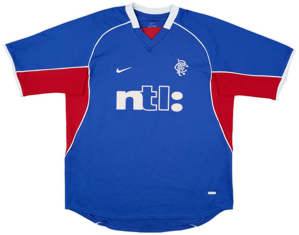 2001-02 Rangers Home Shirt - 8/10 - (L)
