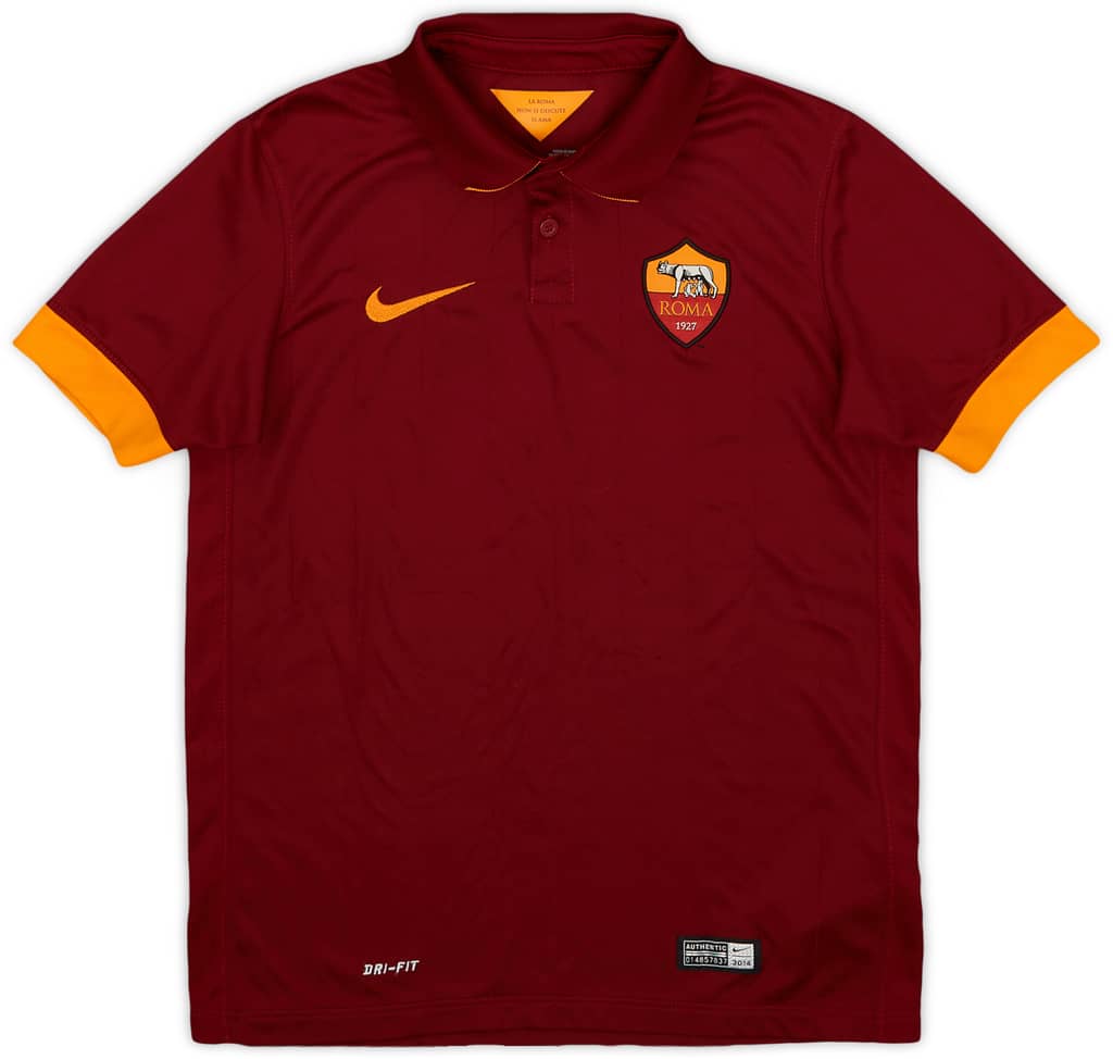 2015-16 Roma Home Shirt - 8/10 - (M.Boys)