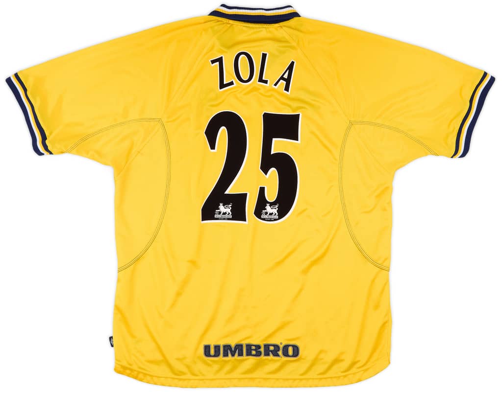 1998-00 Chelsea Third Shirt Zola #25 - 7/10 - (XXL)