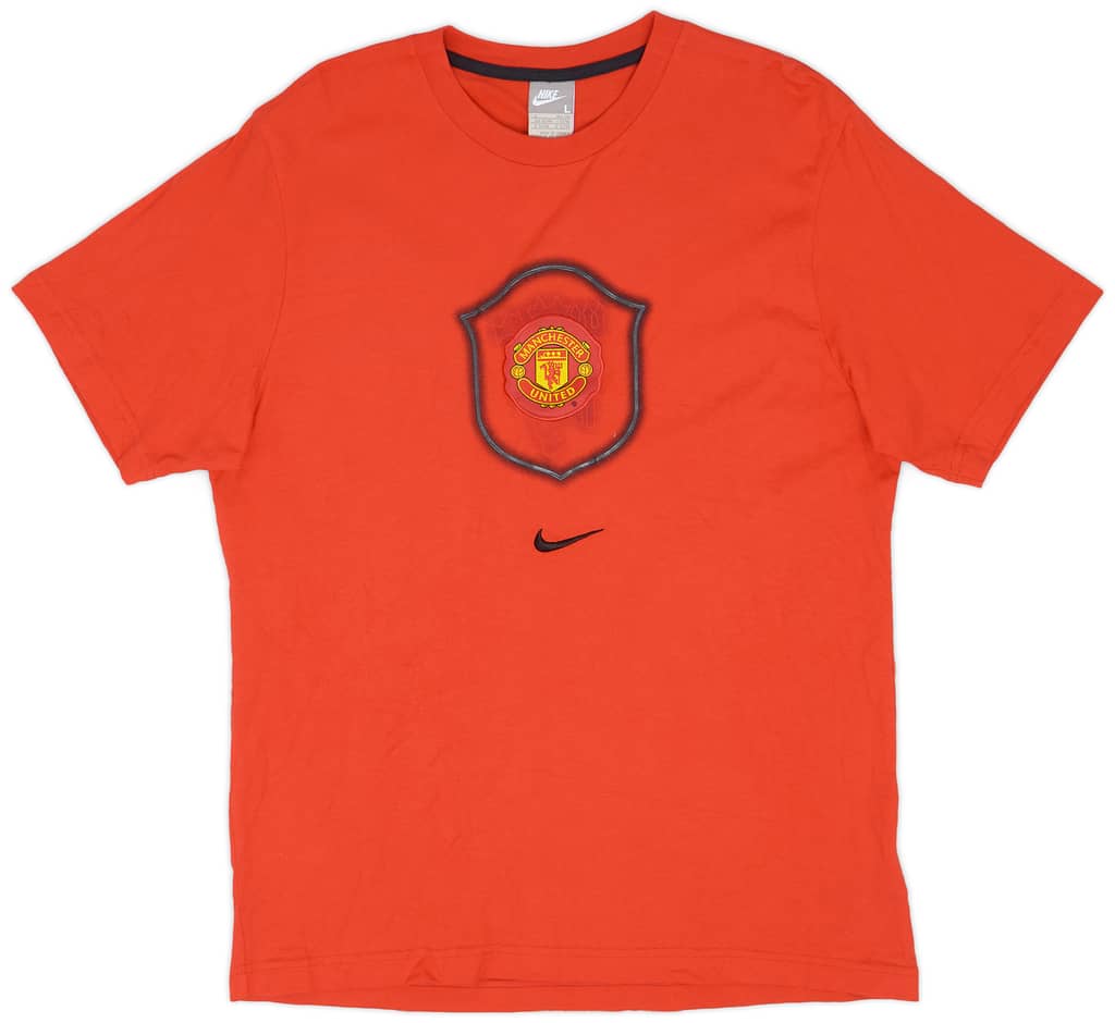 2007-08 Manchester United Nike Cotton Tee - 9/10 - (L)