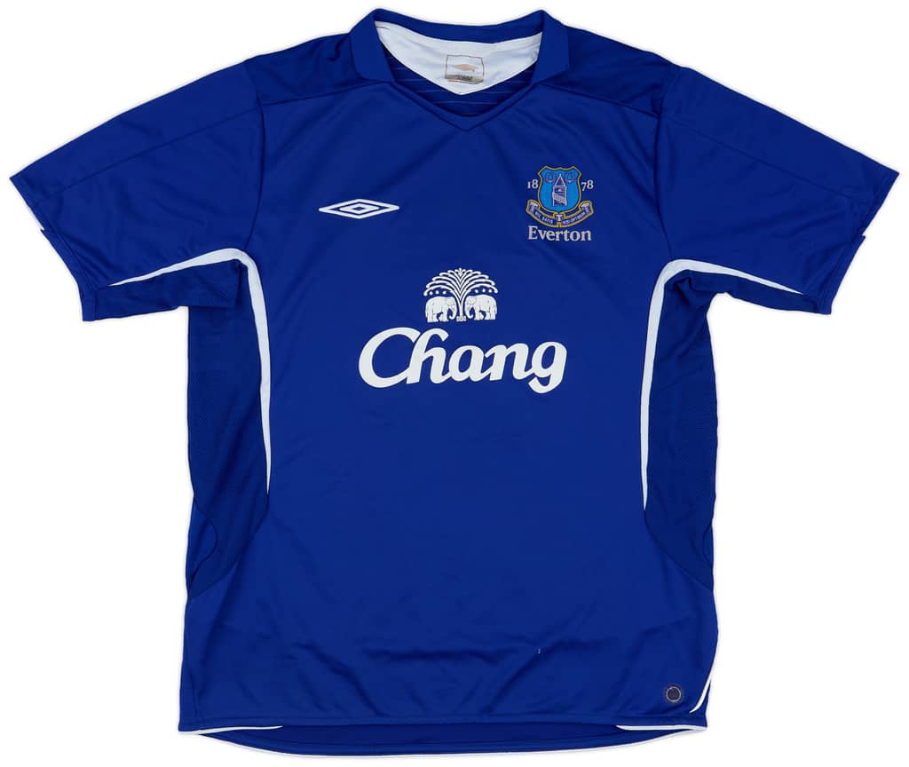 2005-06 Everton Home Shirt - 7/10 - (L)