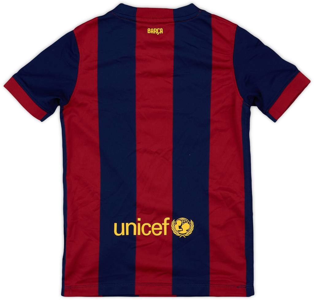 2014-15 Barcelona Home Shirt - 8/10 - (S.Boys)
