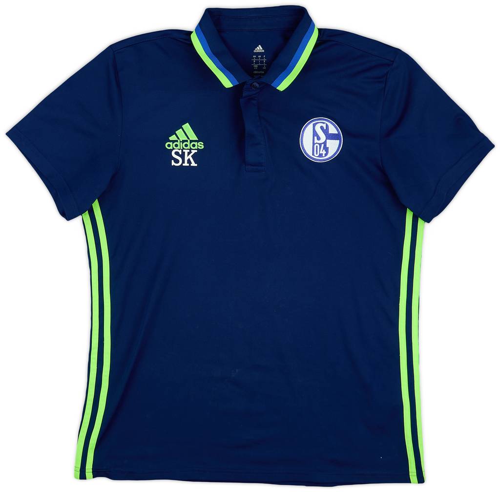 2016-17 Schalke adidas Staff Issue Training Polo Shirt - 6/10 - (L)