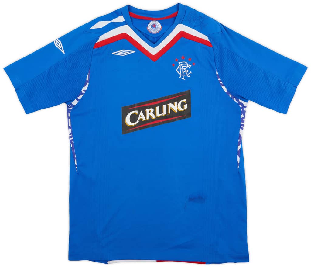 2007-08 Rangers Home Shirt - 5/10 - (XL.Boys)