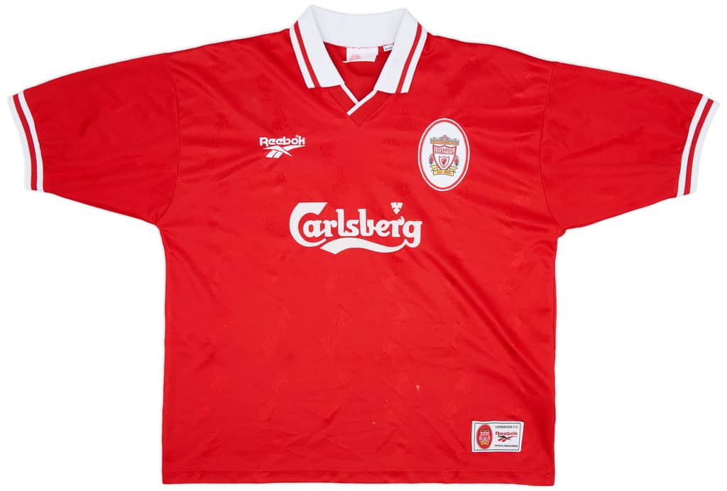1996-98 Liverpool Home Shirt McManaman #7 - 6/10 - (XL)