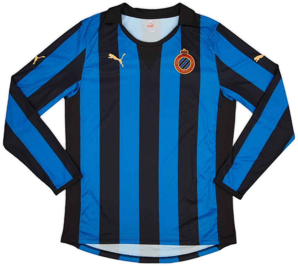 2011-12 Club Brugge Home L/S Shirt - 6/10 - (L)
