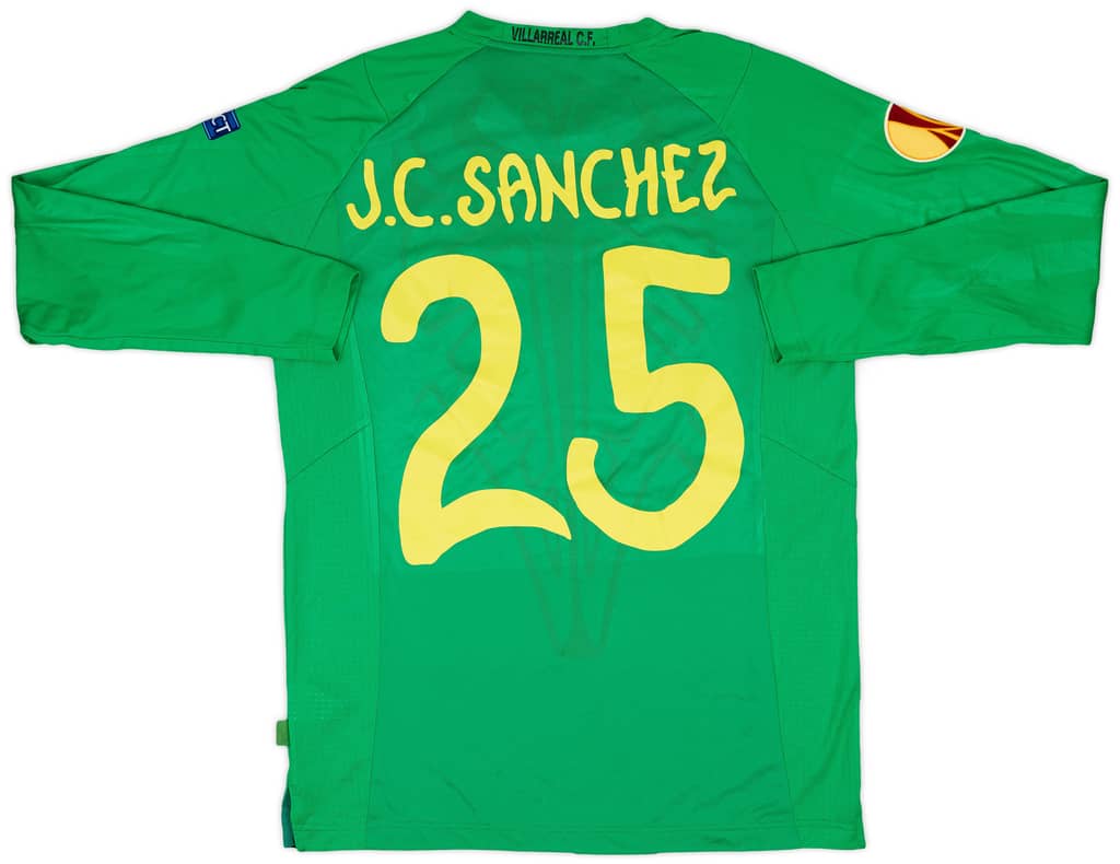 2014-15 Villarreal GK Shirt J.C.Sanchez #25 - 8/10 - (L)