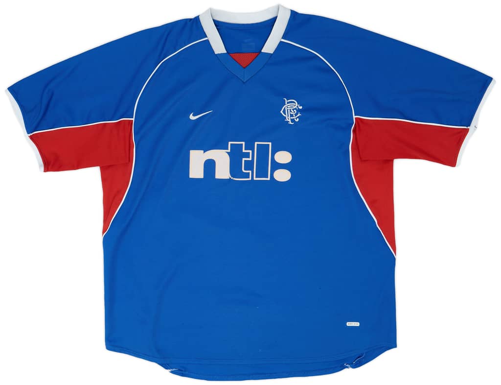 2001-02 Rangers Home Shirt - 7/10 - (3XL)