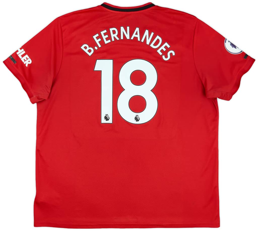 2019-20 Manchester United Home Shirt B.Fernandes #18 - 5/10 - (XXL)