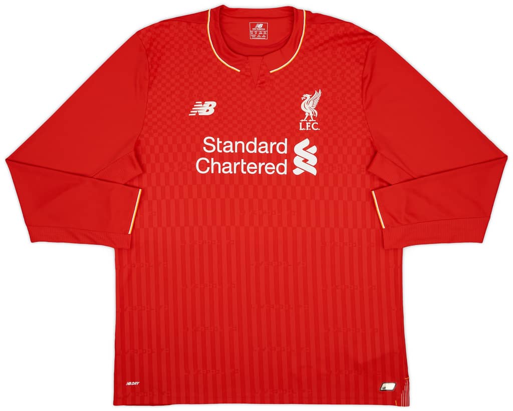 2015-16 Liverpool Home L/S Shirt Sturridge #15 - 9/10 - (XXL)