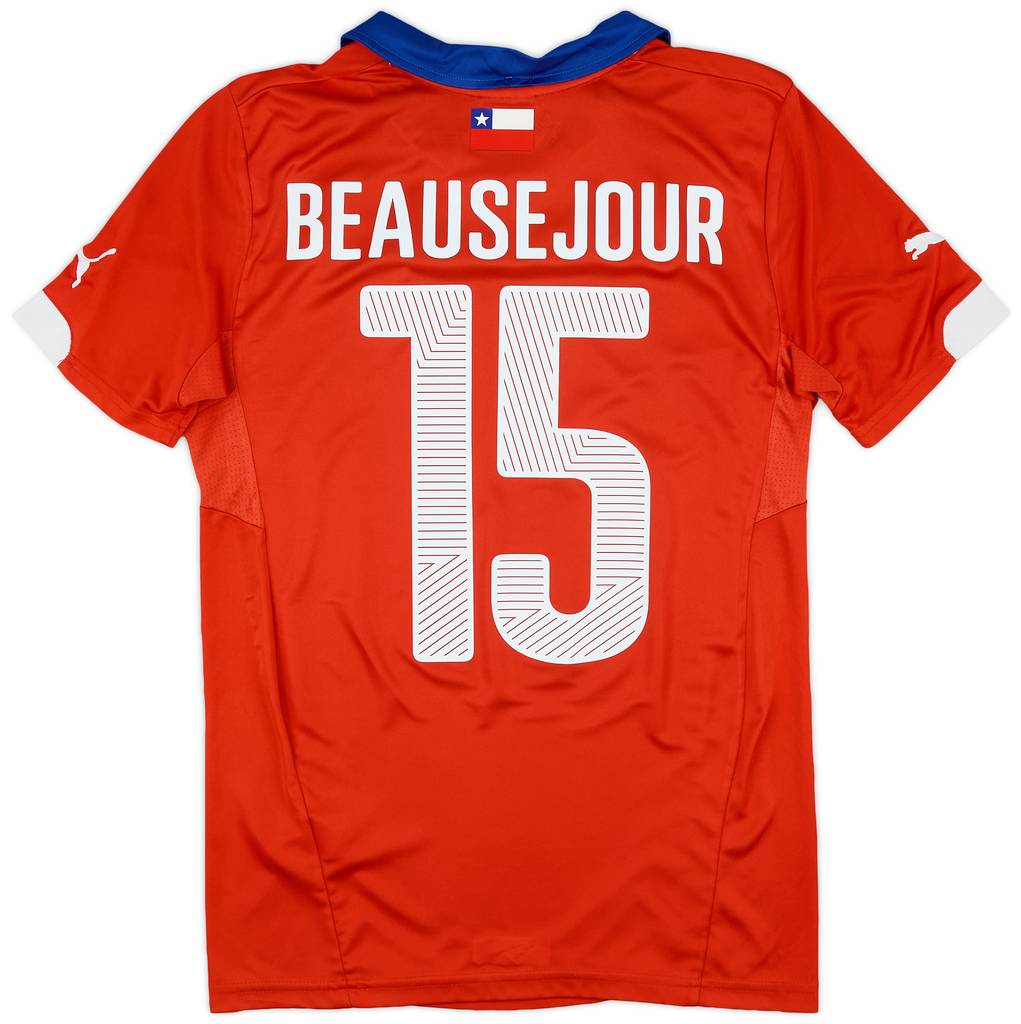2014-15 Chile Home Shirt Beausejour #15 - 9/10 - (S)