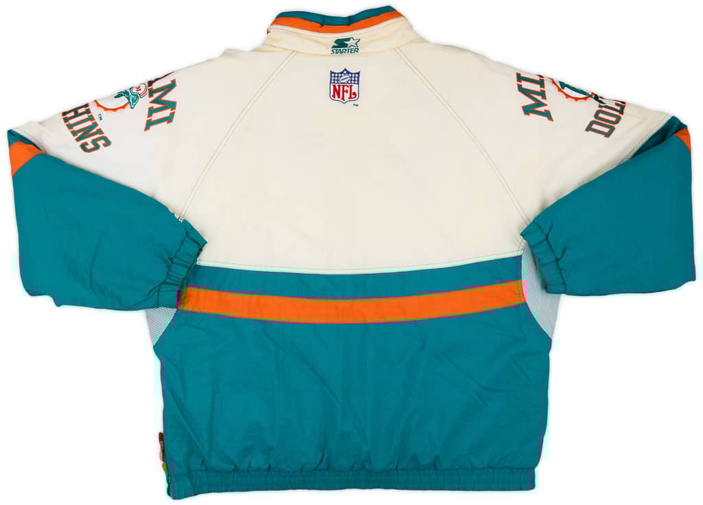 1990s Miami Dolphins Starter 1/2 Zip Rain Jacket - 7/10 - (L)
