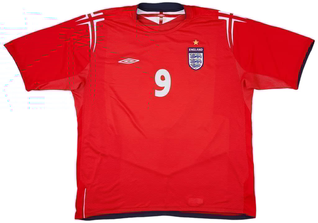 2004-06 England Away Shirt Rooney #9 - 9/10 - (XXL)