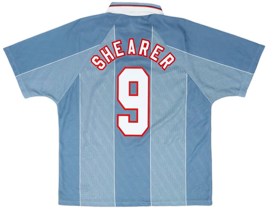 1996-97 England Away Shirt Shearer #9 - 8/10 - (XL)