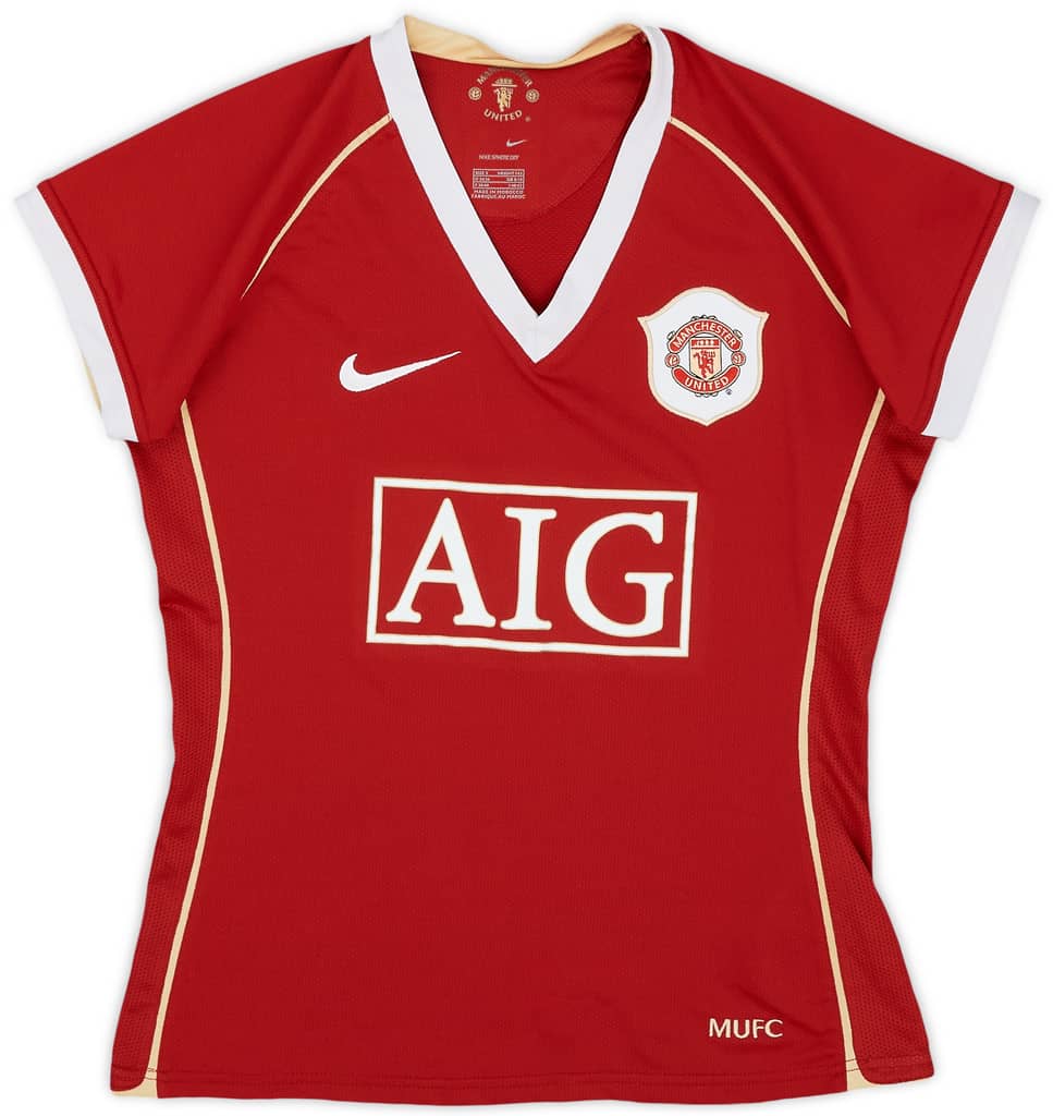 2006-07 Manchester United Home Shirt - 9/10 - (Women's S)