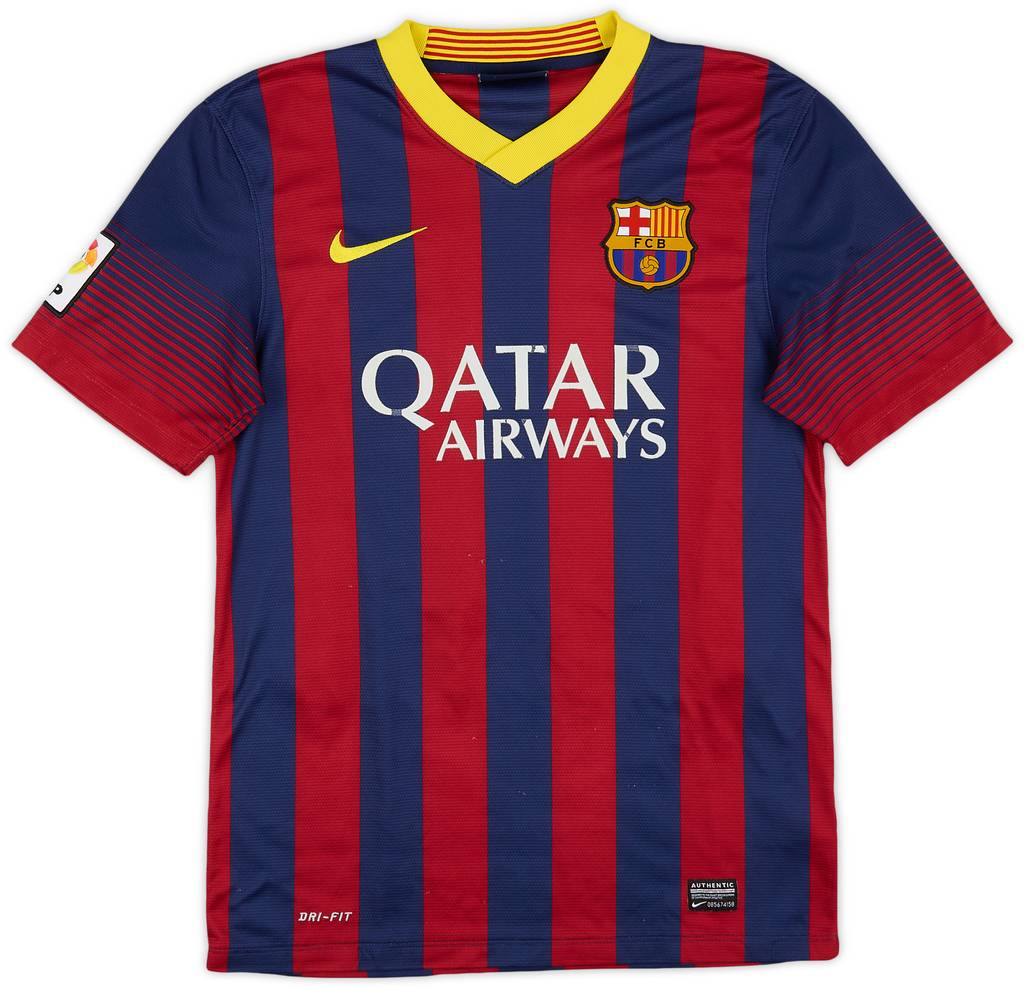 2013-14 Barcelona Home Shirt Messi #10 - 5/10 - (S)