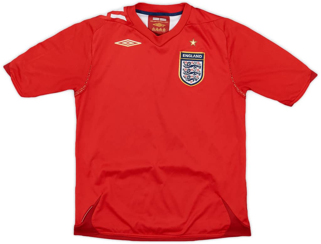 2006-08 England Away Shirt - 6/10 - (M.Boys)