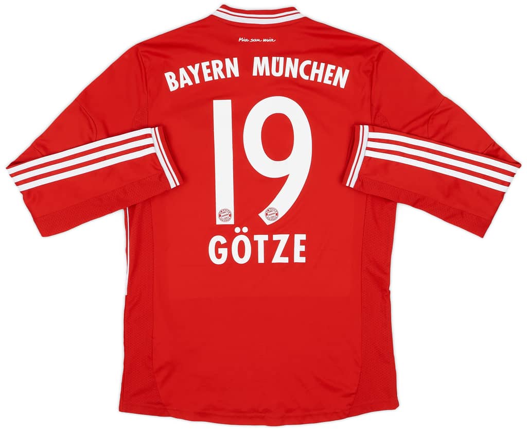 2013-14 Bayern Munich Home L/S Shirt Gotze #19 - 6/10 - (M)