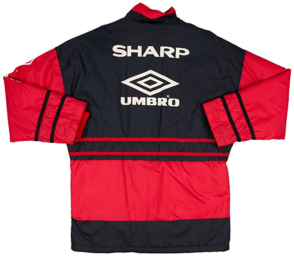 1996-97 Manchester United Umbro Padded Bench Coat - 9/10 - (S)