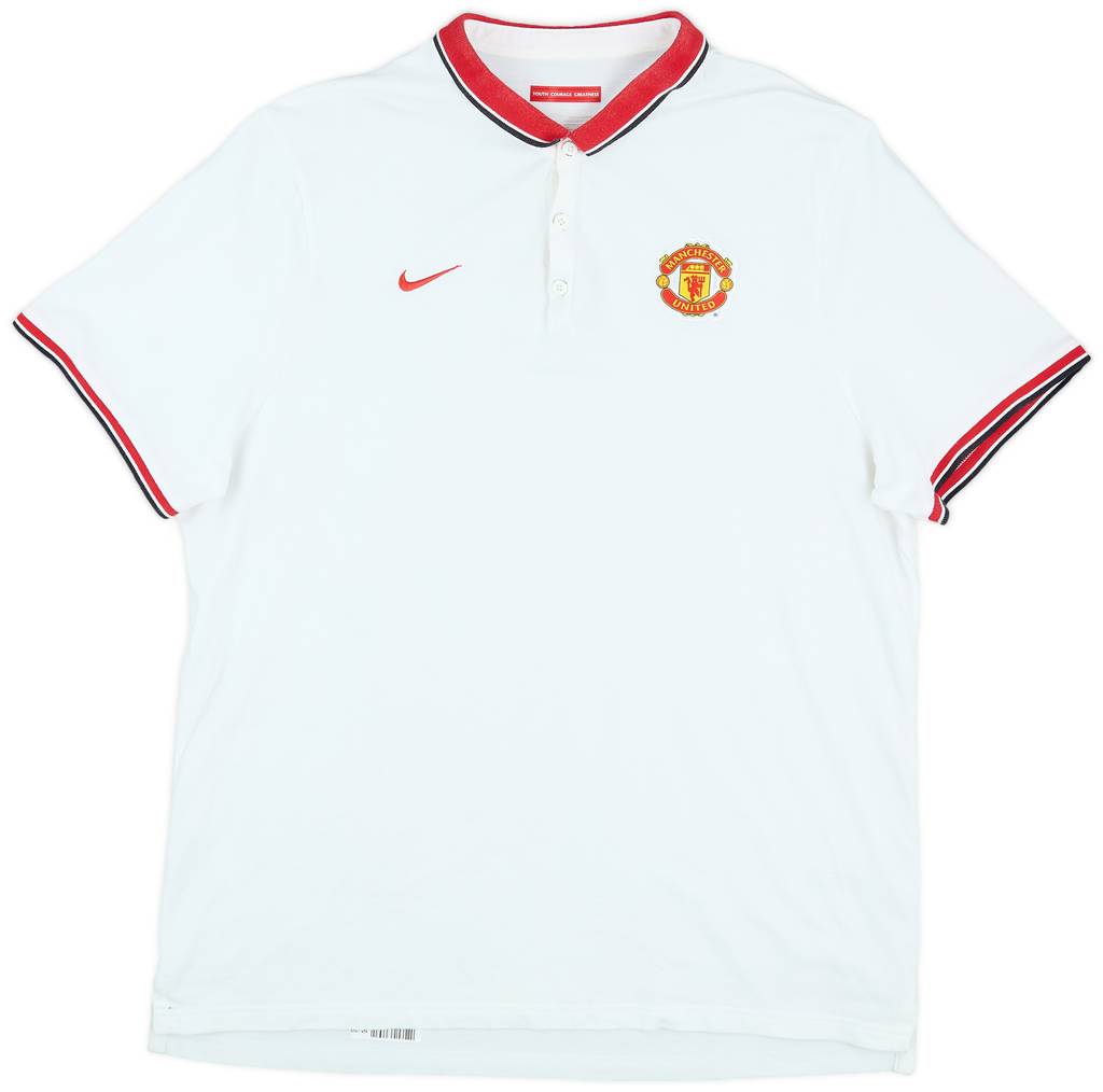 2014-15 Manchester United Nike Polo Shirt - 9/10 - (XXL)