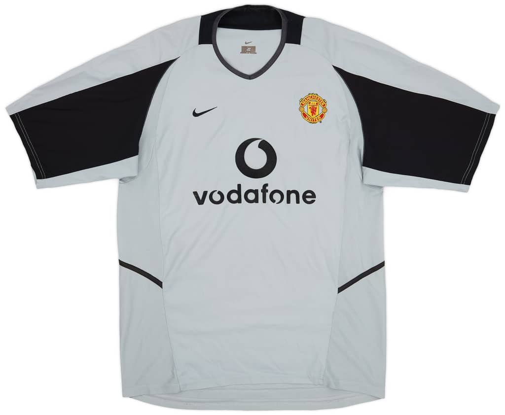 2002-04 Manchester United GK S/S Shirt Barthez #1 - 8/10 - (L)