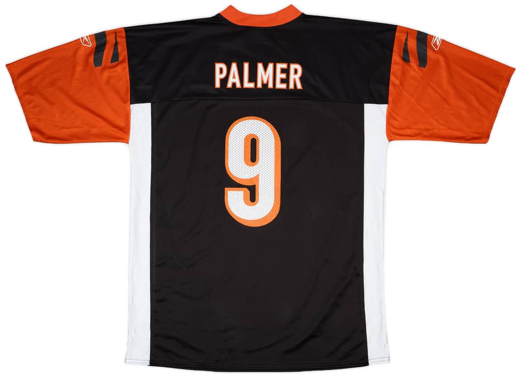 2007 Cincinnati Bengals Palmer #9 Reebok Reebok Replica Home Jersey - 9/10 - (XL)