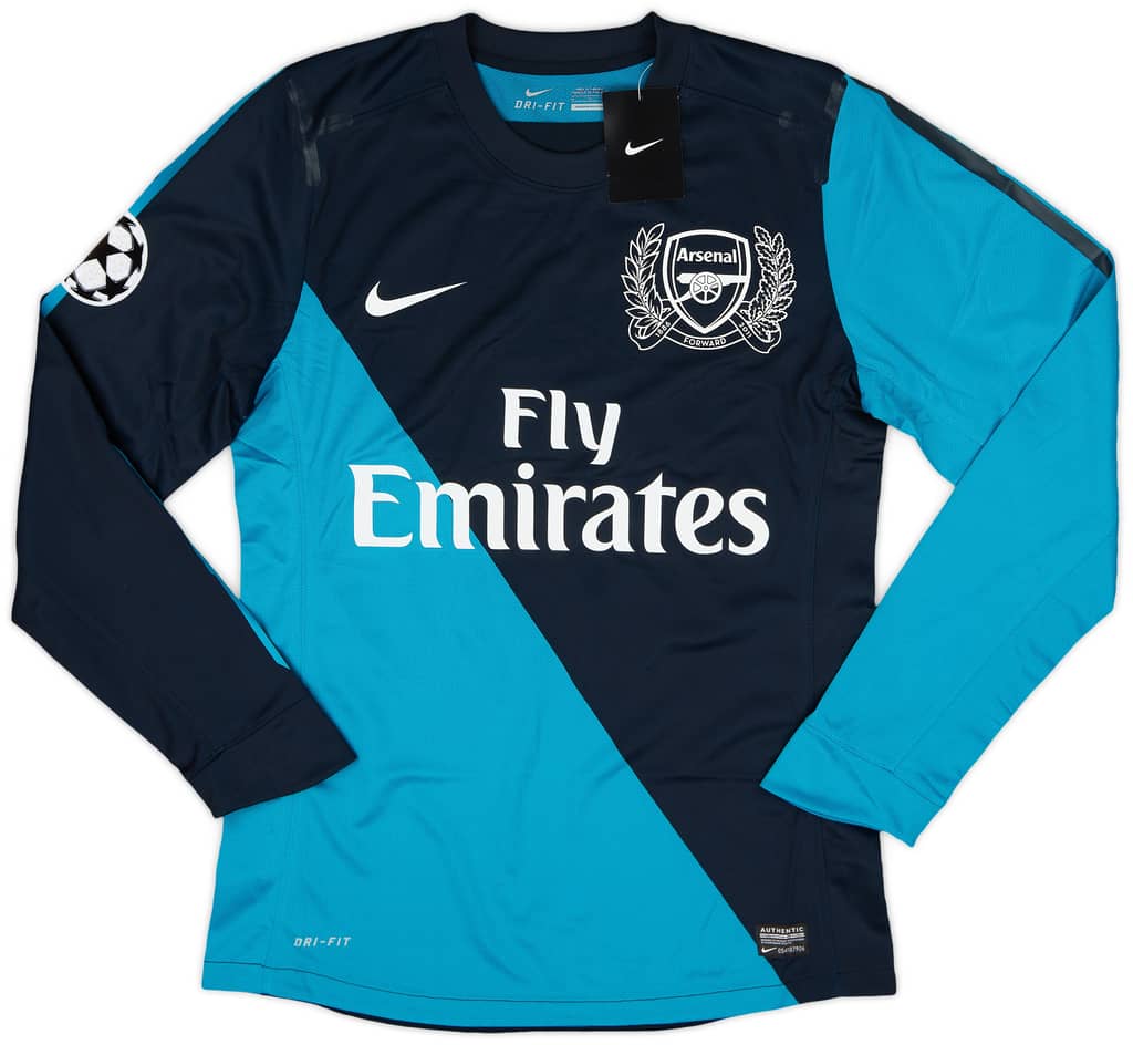2011-12 Arsenal Player Issue Away L/S Shirt Henry #12 (M)