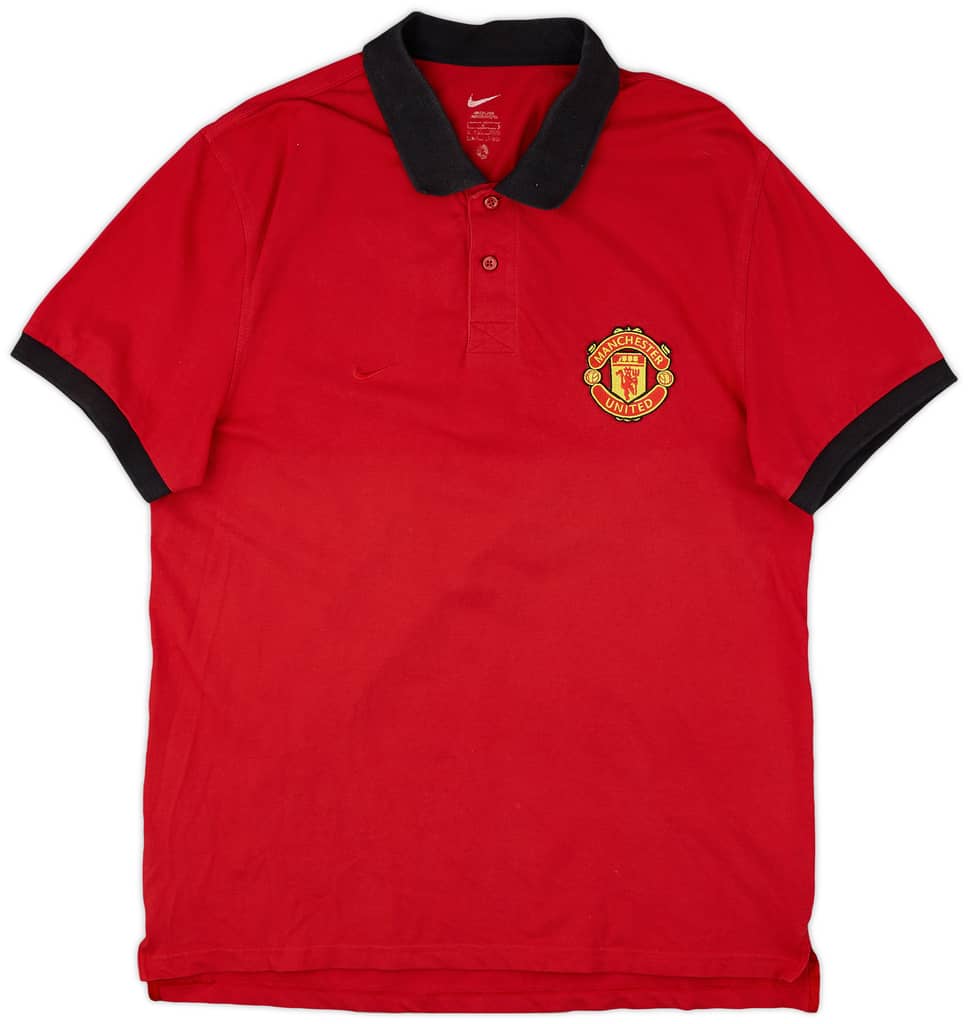 2010-11 Manchester United Nike Polo Shirt - 8/10 - (L)