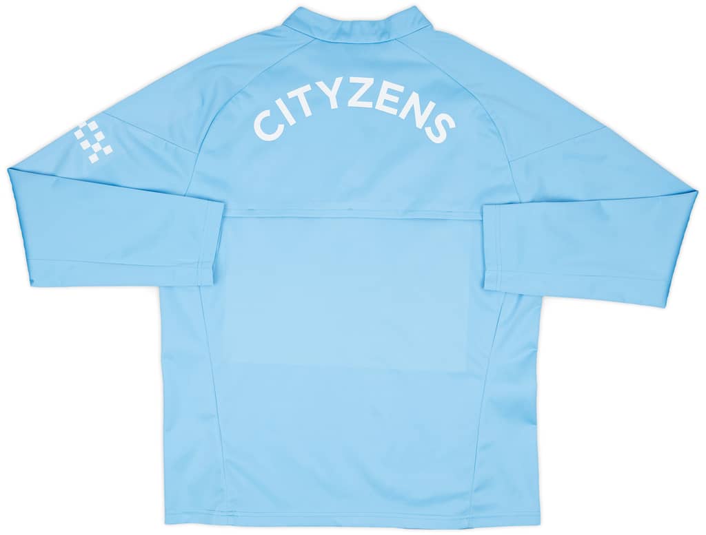2023-24 Manchester City Player Issue 1/4 Zip Rain Top - As New