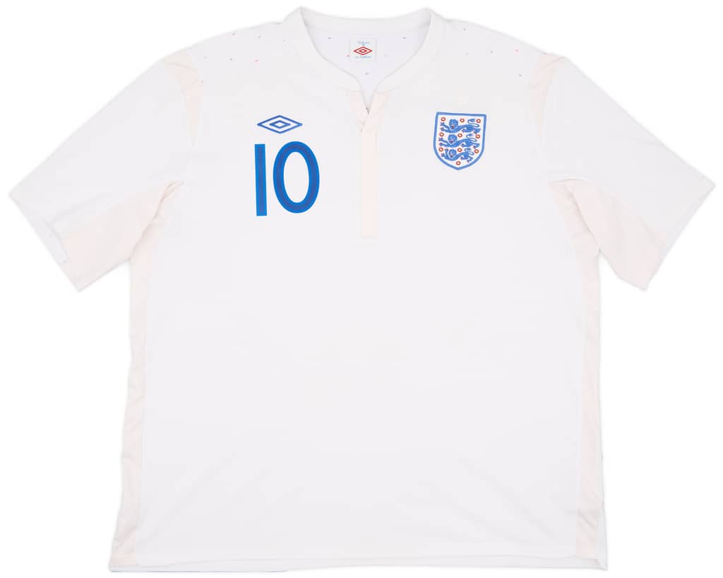 2010-11 England Home Shirt Rooney #10 - 8/10 - (3XL)