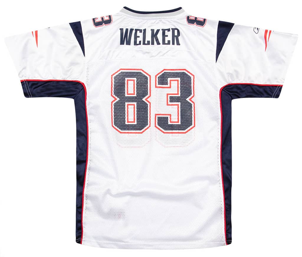 2008-11 New England Patriots Welker #83 Reebok On Field Jersey (Away) Y